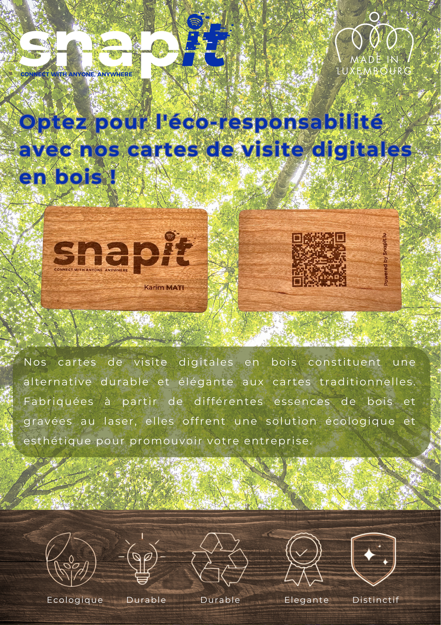 Remplacer sa carte de visite papier : guide 2026 pour les professionnels luxembourgeois